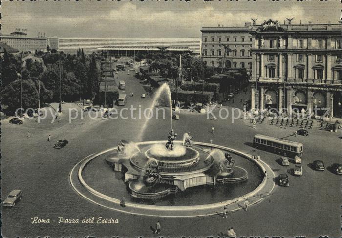Roma Rom Piazza dell Esedra Fontana