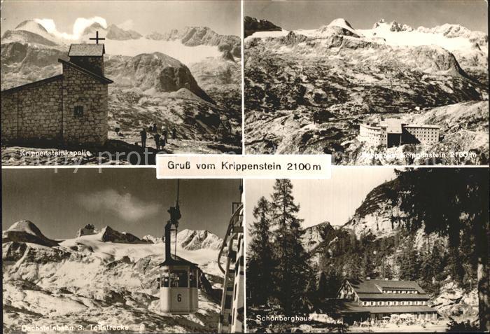 Obertraun Berghaus Krippenstein Kapelle Dachsteingebirge Bergbahn Schoenberghaus