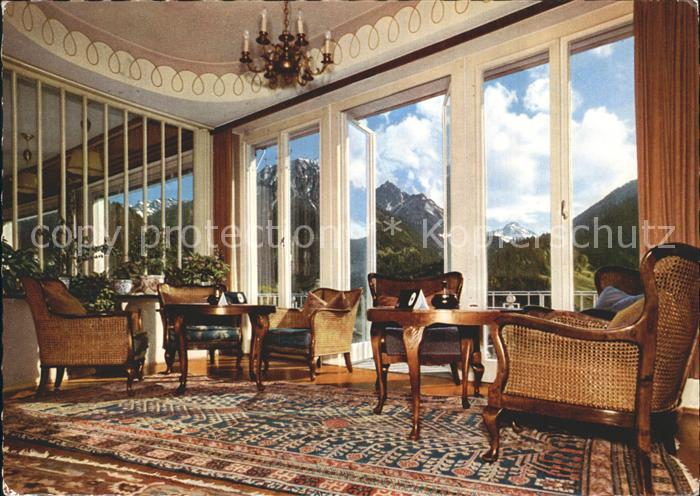 Bad Oberdorf Kurhotel Luitpoldbad Aufenthaltsraum Schwefelbad Moorbad Allgaeuer