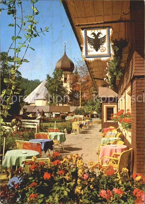 Hinterzarten Breisgau-Hochschwarzwald BW Hotel Restaurant Adler Terrasse Pfarrki