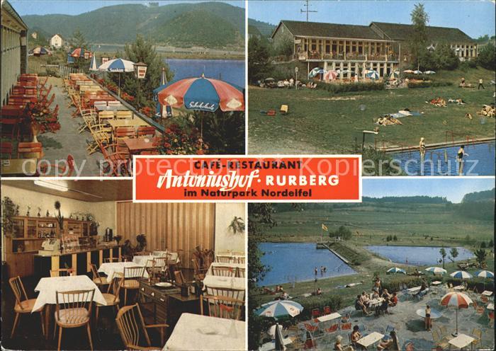 Rurberg Simmerath Eifel NRW Cafe Restaurant Antoniushof Terrasse Schwimmbad Natu