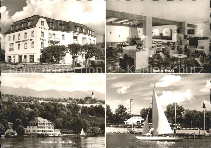 Starnberg Starnbergersee Bayern Hotel Seehof Tessiner Stuben Strandhotel Schloss
