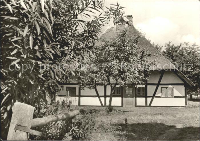 Klockenhagen Freilichtmuseum Hinterer Giebel des Bauernhauses