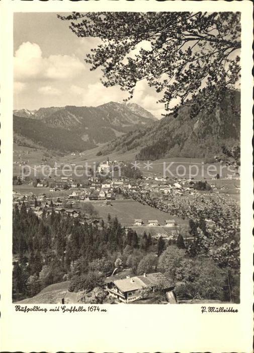 Ruhpolding Bayern Panorama mit Hochfelln Chiemgauer Alpen