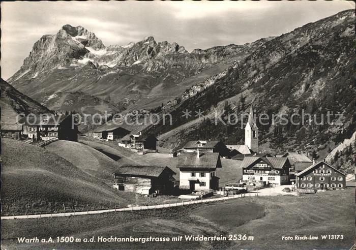 Warth Vorarlberg Hochtannbergstrasse mit Widderstein