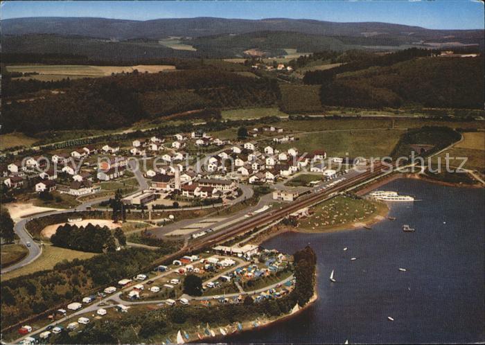 Sondern Biggesee Fliegeraufnahme mit Camping