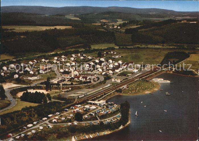 Sondern Biggesee Fliegeraufnahme mit Camping