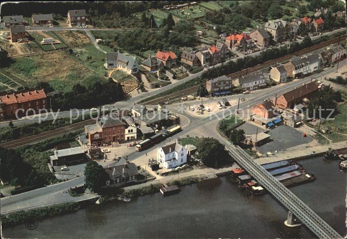 Agimont Fliegeraufnahme mit Bruecke