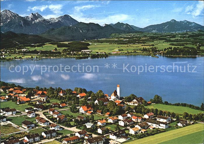 Waltenhofen Allgaeu Fliegeraufnahme mit Forggensee