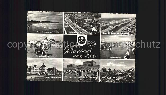 Noordwijk aan Zee  Avondstemming Strandgezicht Hotel Noordzee Quarlesy Uffordstr