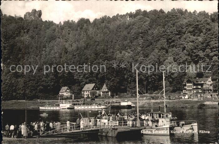 Rathen Saechsische Schweiz Elbe Faehre