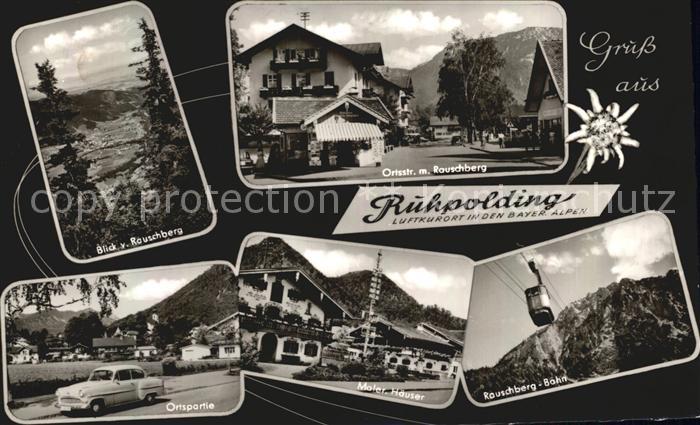 Ruhpolding Bayern Rauschberg Ortsstrasse Malerische Haeuser Rauschbergbahn