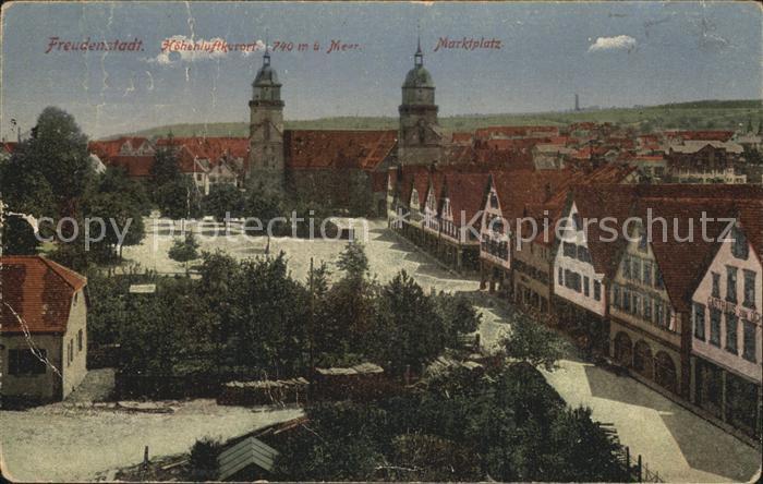 FREUDENSTADT BW Marktplatz Kirche