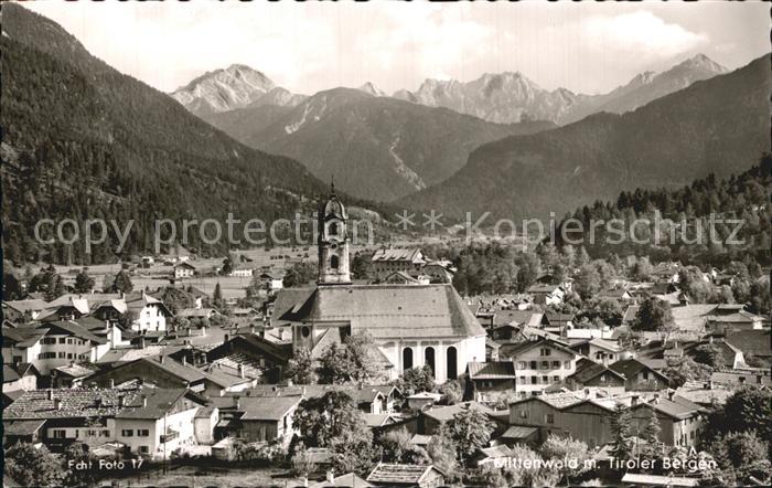 Mittenwald Karwendel Tirol Stadtblick