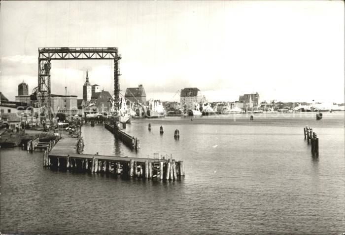 Stralsund Mecklenburg Vorpommern Blick von der Ruegendammbruecke