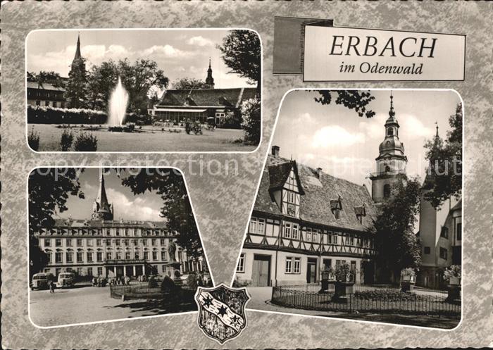Erbach Odenwald Fontaene Schloss Kirche