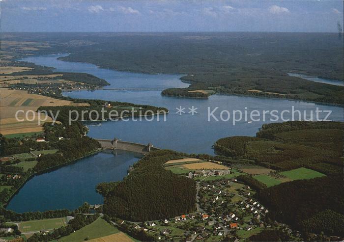 Moehnesee Talsperre Fliegeraufnahme