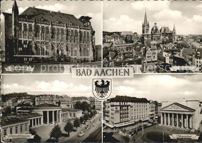 Aachen Rathaus Dom Elisenbrunnen Theater
