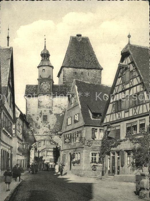 Rothenburg Tauber Markusturm mit Roederbogen