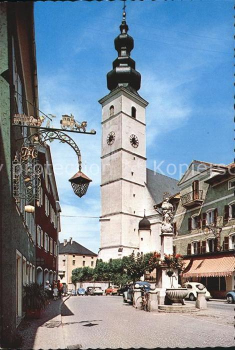Waging See Marktplatz Kirche Brunnen