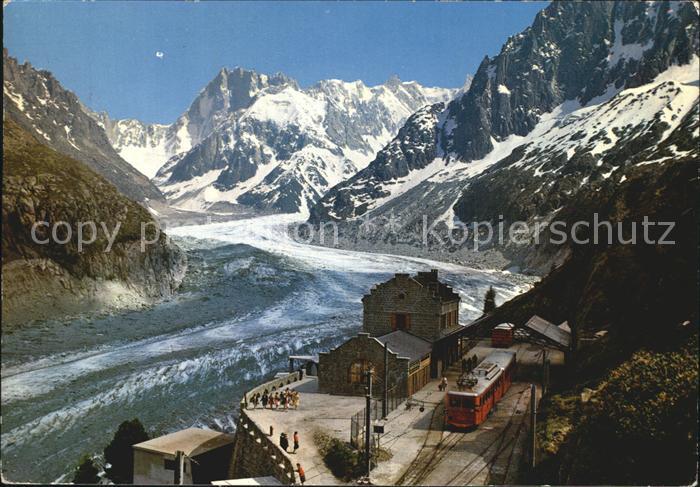 Chamonix Mont Blanc La Gare du Montenvers la Mer