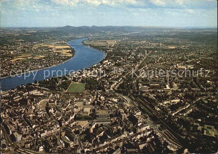 Bonn Rhein Fliegeraufnahme