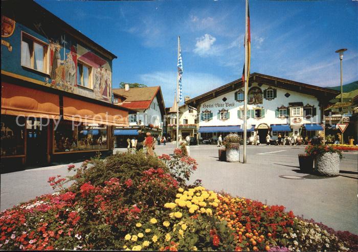 OBERAMMERGAU Bayern Dorfstrasse Hotel Alte Post