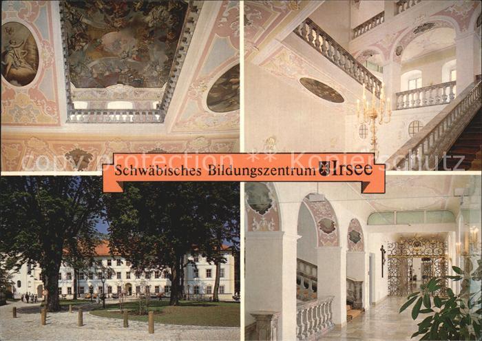 Irsee Schwaebisches Bildungszentrum Deckengemaelde Treppenaufgang