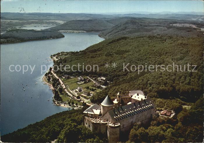 Edersee Edertalsperre Schloss Waldeck Fliegeraufnahme