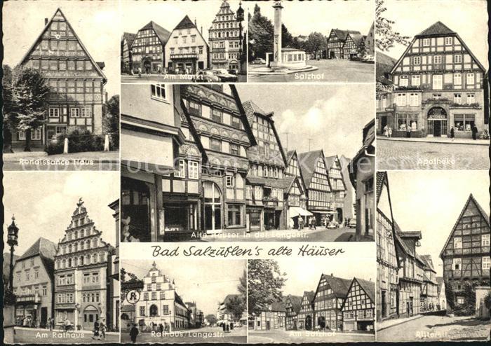 Bad Salzuflen Renaissance Haus markt Salzhof Apotheke Alte Haeuser Rathaus Lange