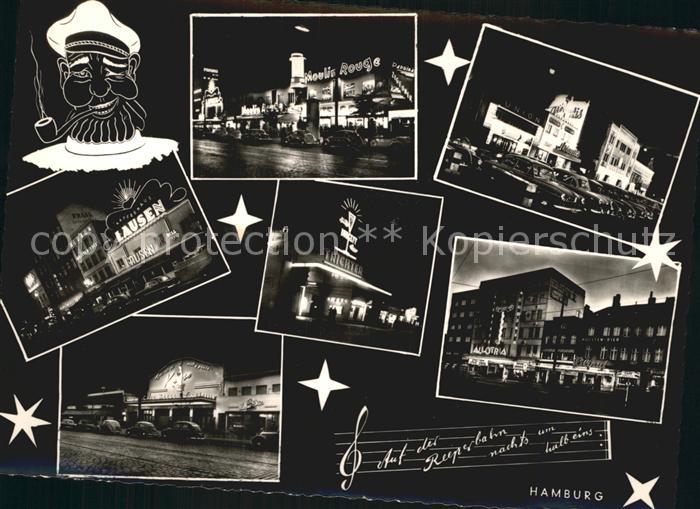 HAMBURG  CITY Reeperbahn St Pauli Teilansichten bei Nacht