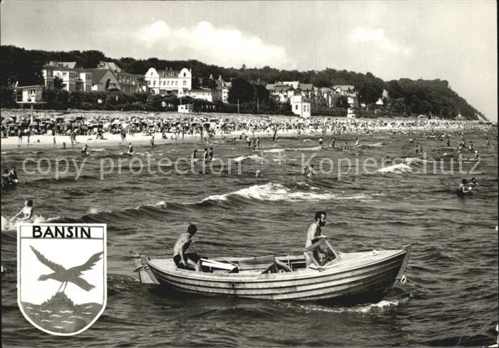 Bansin Ostseebad Teilansicht Strandpartie