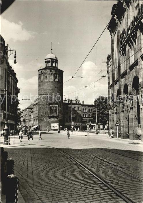 Goerlitz Sachsen Marienplatz und Dicker Turm