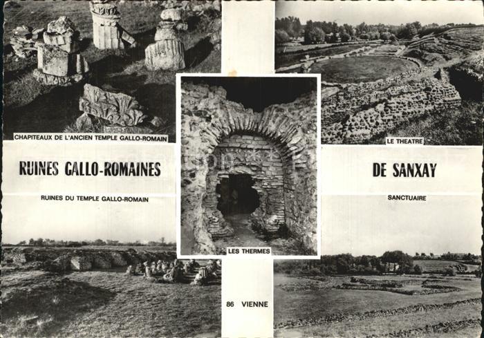 Sanxay Ruines Gallo Romaines Temple Theatre Les Thermes Sanctuaire