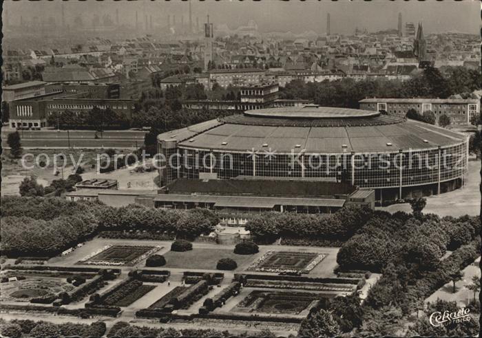DORTMUND  CITY Westfalenhalle mit Rosenterrasse Fliegeraufnahme