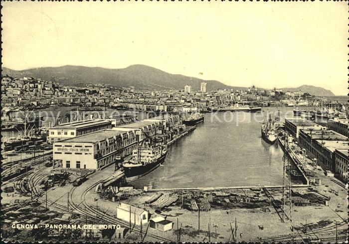 Genova Genua Liguria Panorama del Porto