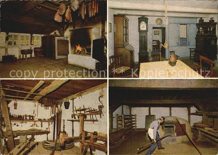 Ehestorf Harburg Freilichtmuseum am Kiekeberg Flett und Doenz des Bauernhauses S