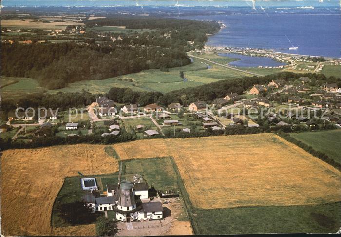 Langballigau Fliegeraufnahme Westerholz mit Hafen