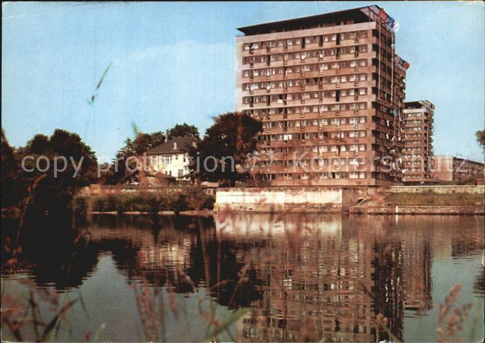 Opole Oppeln Oberschlesien Widok znad Odry