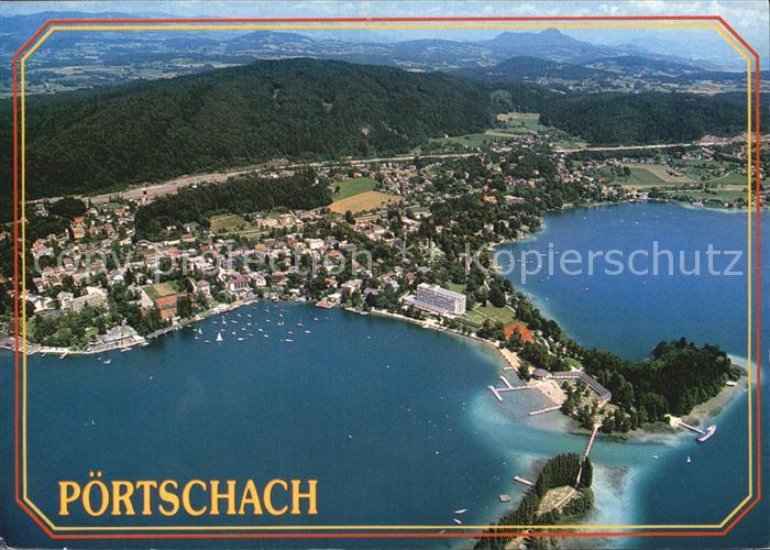 Poertschach Woerthersee Fliegeraufnahme