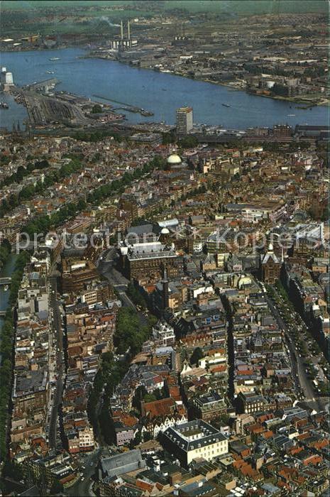 Amsterdam Niederlande Fliegeraufnahme Stadtmitte