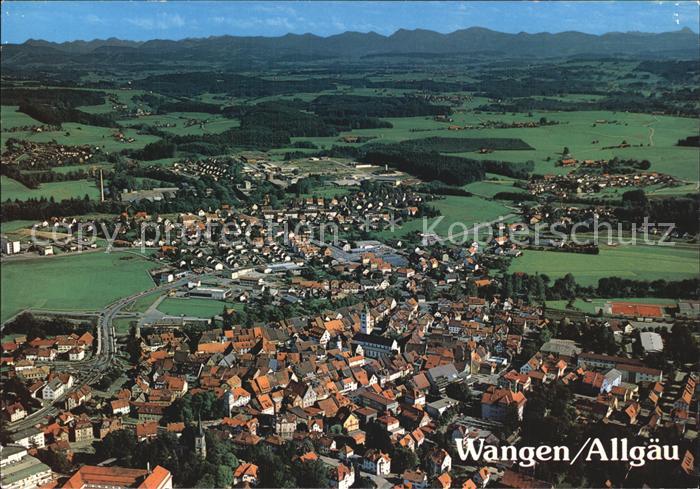 Wangen Allgaeu Fliegeraufnahme