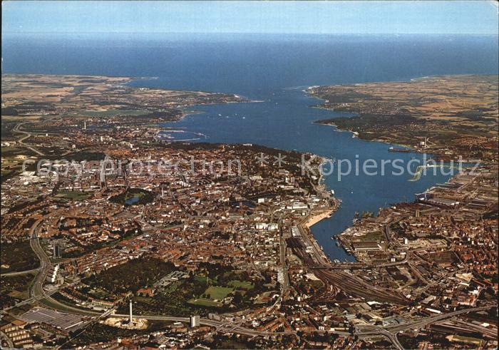 KIEL  CITY Foerde Ostsee Fliegeraufnahme