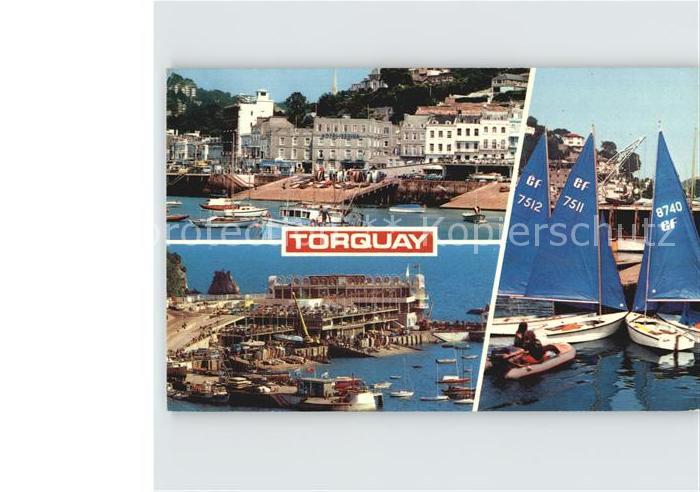 Torquay Torbay Teilansicht Hafen