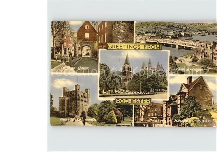 Rochester UK The Bridge the Cathedral