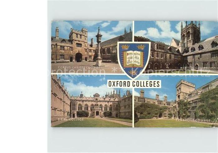 Oxford Oxfordshire Merton College Pembroke College Corpus Christi College