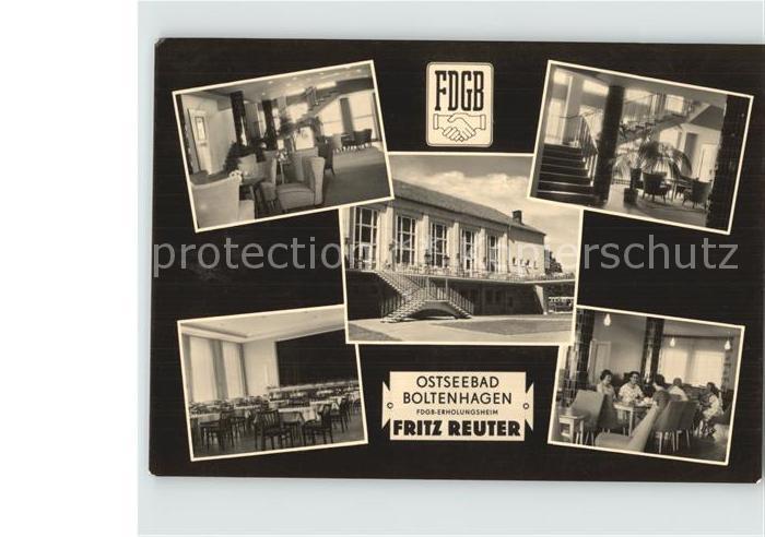 Boltenhagen Ostseebad FDGB-Erholungsheim Fritz Reuter