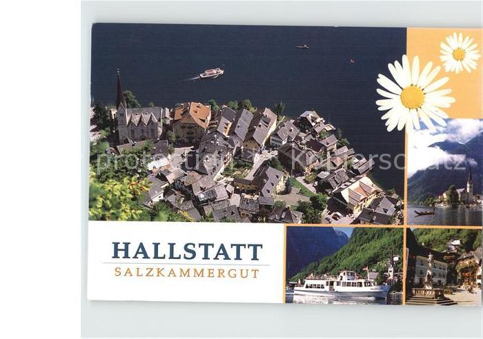 Hallstatt Austria Schiff Stadtansicht Denkmal