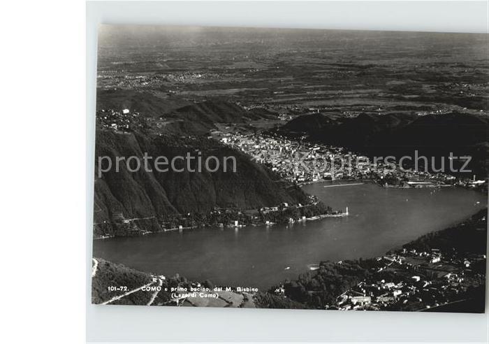 Como Lago di Como Fliegeraufnahme mit See