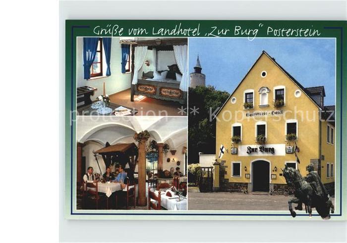 Posterstein Landhotel Zur Burg Jagtzimmer Restaurant Sommergarten